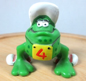 vintage 1981 Wallace Berrie running frog w/ rainbow hat PVC Figure toy Portugal - Picture 1 of 9