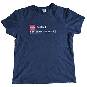 The North Face Dubai T-Shirt dunkelblau Gr. M | Outdoor Koordinaten Print - Bild 1 von 9