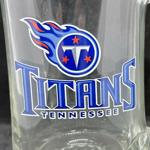 NFL Football Tennessee Titans Logo Glass Mug Cover