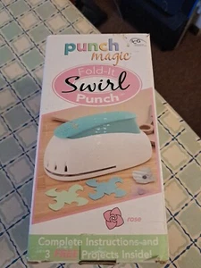 Punch Magic Fold-it Swirl Punch ,Rose, NIB - Picture 1 of 4