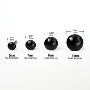 Black Upholstery Nail Wine Jewelry Wood Box Sofa Shoe Door Decorative Tack Stud - Picture 1 of 11