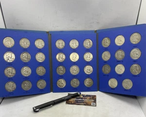 Juego completo (35 monedas) de medio dólar Franklin 1948-1963 - Imagen 1 de 4
