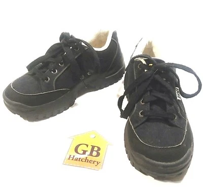 5.5 Size Women's shoes DKNY brand Hiking Work Walking style Black Suede Leather - Image 1 of 4