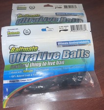 2 Packs Baitmate Ultralive Baits 3.5" Life-Like Small Black Shiner Minnow8-Count