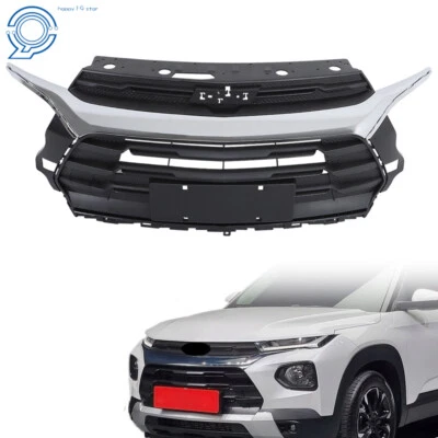 Front Bumper Chrome Grill Grille Plastic For Chevrolet Trailblazer 2021-2023 Foto 1 de 4