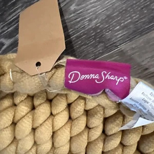 NWT Donna Sharp Brand Chunky Knitted Blanket Mustard Yellow 40 X 46” - Picture 1 of 6