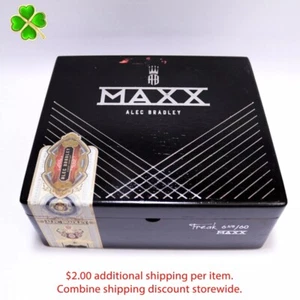 Caja de cigarros de madera vacía negra MAXX Freak 8,5" x 7,5" x 3,25" * - Imagen 1 de 12