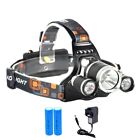 12000lm 3 X Xml T6 Rechargeable Led Head Torch Headlamp **uk Fast Post**