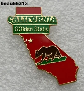 ⭐ESTADO DE CALIFERIA EE. UU. IDEAL PARA CHAQUETA CHALECO HARLEY SOMBRERO PIN DE VIAJE - Imagen 1 de 1