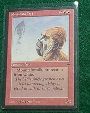 Mountain Yeti Legends Red Uncommon MAGIC GATHERING CARD MTG
