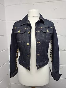 Dolce & Gabbana D&G Dark Denim & Tiger Print Back Denim Jacket.Size XS.PW2004278 - Picture 1 of 13