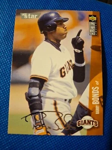 1996 BARRY BONDS UPPER DECK CC SILVER SIGNATURE CARD #300 SF GIANTS PIRATES - Picture 1 of 2