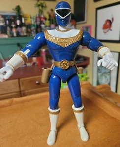 VTG 1996 Bandai Power Rangers Zeo 8" Blue Ranger Action Figure Used - Picture 1 of 2
