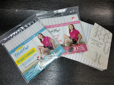 Lote de pacotes de lona Charles Craft Waste fechados e abertos - Imagem 1 de 4