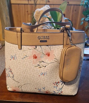 Guess Womens Flowered Print Purse - Image 1 of 4