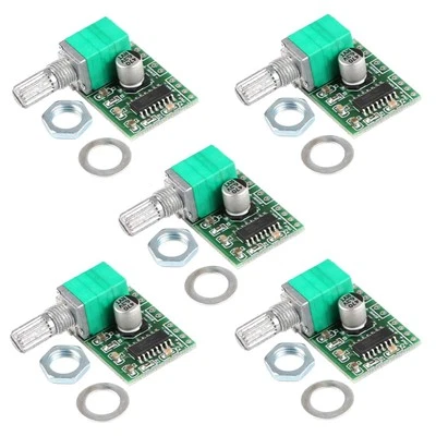 Mini Audio Verstärker 3W Stereo DC 5V Lautsprecher DIY Portable 5er Set  - Bild 1 von 2