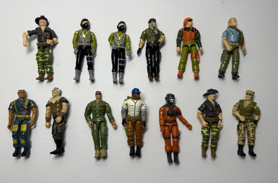 G.I. vintage años 80 Lote de (13) figuras GI Joe ARAH Cobra 3,75 Foto 1 de 1