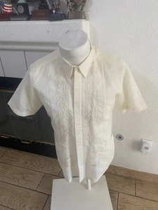 Barong Tagalog Herren Kurzarm Hemd Gr. L. Neu ohne Etikett - Bild 1 von 11