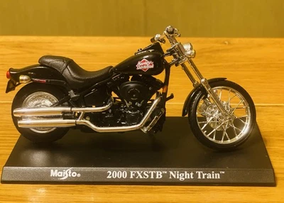 MAISTO 1/18 Harley Davidson FXSTB Night Train 1:18 raro, impeccabile - Immagine 1 di 3