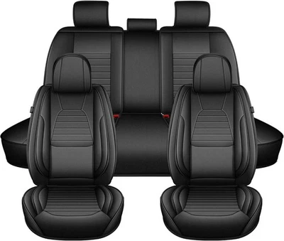 5 Seats Car Seat Covers For Toyota Prius V 2012-2017 Full Set PU Leather Cushion - Изображение 1 из 4