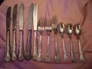Vintage Reed & Barton/Select Kings 175th Anniversary Stainless Steel Flatware - Picture 1 of 5