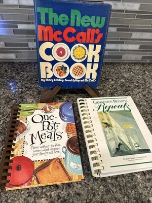 Vintage Cookbook Lot 3 New McCall’s Mary Eckley + Spiral Recipes Vintage Book - Image 1 of 4