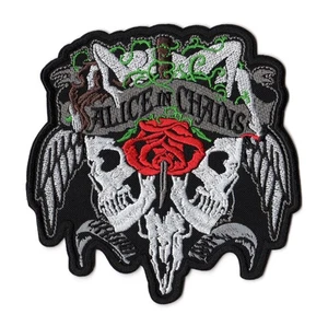 Alice In Chains Patch | Skull American Grunge Alternative Heavy Metal Band Logo - Picture 1 of 2
