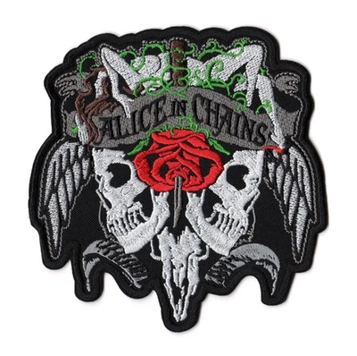 Alice In Chains Patch | Skull American Grunge Alternative Heavy Metal Band Logo - Image 1 of 2