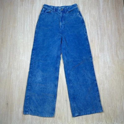 BDG Urban Outfitters Blue Corduroy High & Wide Leg High Rise Y2K Pants 26 - Image 1 of 4