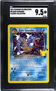 2021 Pokemon #8/82 Dark Gyarados Celebrations Classic Collection SGC 9.5 - Picture 1 of 2