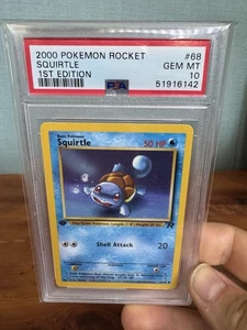 2000 Pokemon Rocket Squirtle 1st Edition PSA 10 GEM MINT - Picture 1 of 3