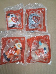 Ty Beanie Boos McDonald’s Happy Meal Spielzeug 4 Stück versiegelt #5 #6 #11 #12 2019 - Bild 1 von 4