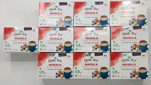 Quiktea Masala Chai Tea Latte - 10 cajas de 10 - caducidad: 29 de noviembre de 2025 - Imagen 1 de 3