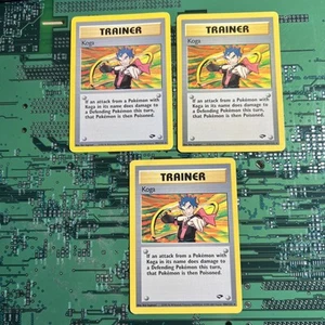 Koga 106/132 Gym Challenge Trainer Rare Pokemon Card  WOTC Vintage MP 3 - Picture 1 of 7
