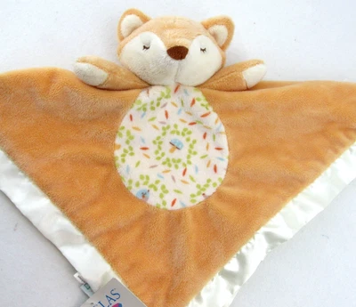 Douglas Baby FOX Lil Snuggler Woodland Satin Plush Security Blanket Lovey NEW! - Image 1 of 4