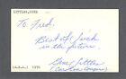 Gene Littles signed basketball 1971 Government postcard