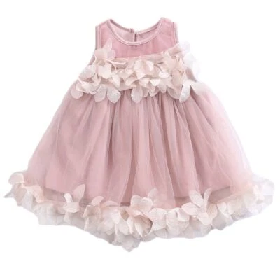 Off Shoulder Floral Dress - Short Sleeves Summer Baby Fashion Dresses 2-7 Year - Image 1 of 4