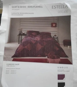 Bettwäsche ESTELLA Modell Coredo Fb.085-beere 155 x 220cm - Bild 1 von 10