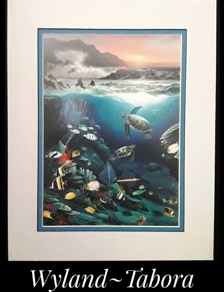 Wyland Tabora, 11" x 14" impressão de calendário de belas artes. Núcleo de espuma sem ácido montado - Imagem 1 de 1