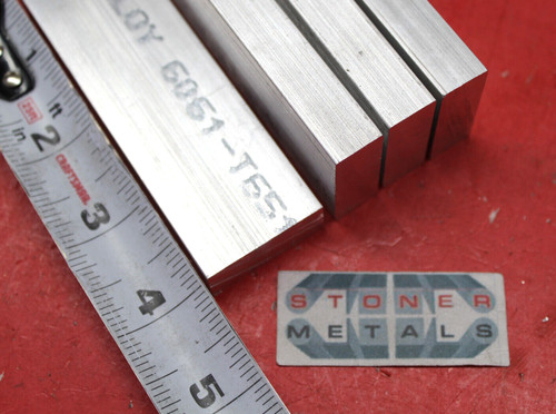 4 Pieces 6061-T6511 Aluminum Flat Bar – 1/4" X 1/2" X 12" Long, USA Made Mill Stock For DIY & Fabrication