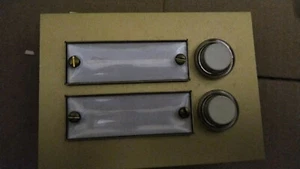 Klingelschalter  Klingeltaster Taster Austürklingel für 2 Wohnungen - Bild 1 von 2