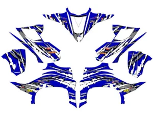2014-2020 ( YFZ 450R) YFZ 450 Shredder Azul Senge Gráficos Kit Compatible Con - Picture 1 of 7