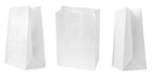 Heavy Duty White Kraft Block-Bottom Bags - Small/Medium/Large