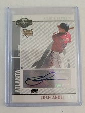 2008 Topps Co-Signers Baseball Josh Anderson ROOKIE AUTO BRAVES