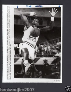 Karl Malone 1989 A/S MVP Vintage 7x9 Glossy A/P Wire Photo with caption & Notes - Picture 1 of 1