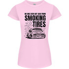Voiture Drifting Combustion Pneus Femmes Petite Coupe T-Shirt