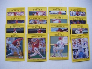 FLEER 1991 PHILADELPHIA PHILLIES Team Set - Picture 1 of 2