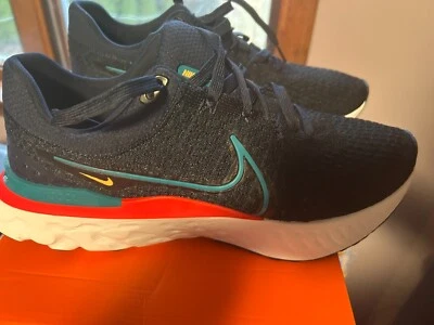 Size 12 - Nike React Infinity Run Flyknit 3 Blue Multi-color - Image 1 of 4