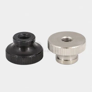 M2-M6 Lock Nuts Flat Knurled Thumb Nut High Type Nickel/Zinc Carbon Steel GB806 - Picture 1 of 9