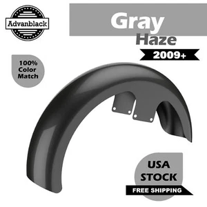 Guardabarros delantero Advanblack Gray Haze 21" Reveal Wrapper Hugger para Harley Touring - Imagen 1 de 9